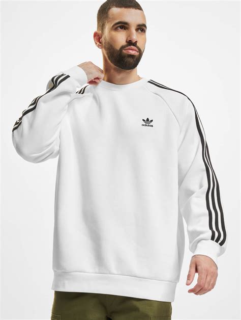 adidas sweatshirt weiß mit roten streifen|adidas Originals Pullover .